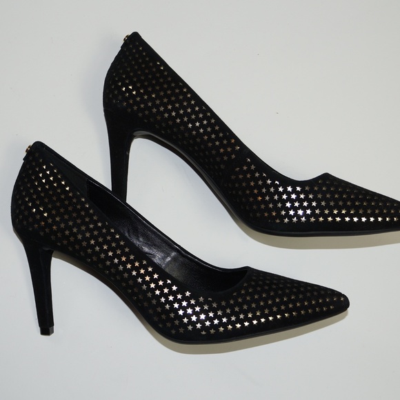 Michael Michael Kors Black Star Print Flex Heels - Picture 3 of 6